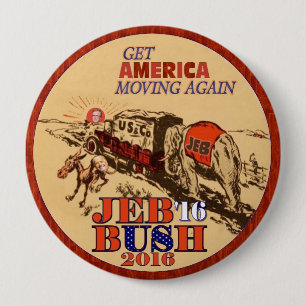 Badge Rond 10 Cm Jeb Bush 2016