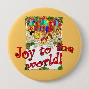 Badge Rond 10 Cm Joie au monde !