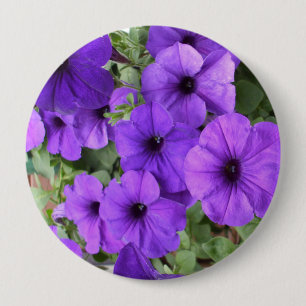 Badge Rond 10 Cm Joli Petunias