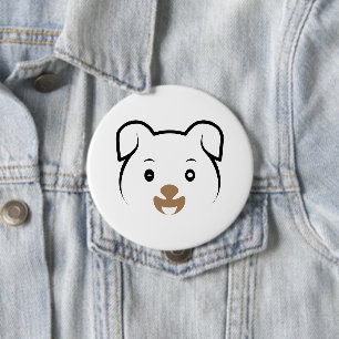 Badge Rond 10 Cm Joli rose
