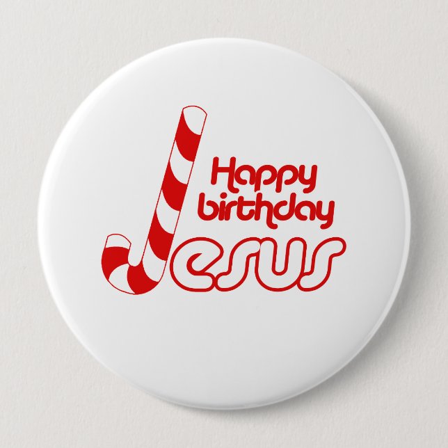 BADGE ROND 10 CM JOYEUX ANNIVERSAIRE JÉSUS - .PNG (Devant)