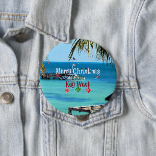 Badge Rond 10 Cm Joyeux Noël de Key West,