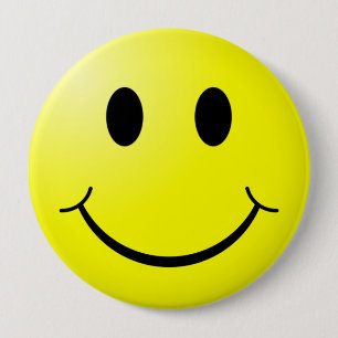 Badge Rond 10 Cm Joyeux visage
