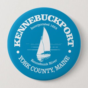 Badge Rond 10 Cm Kennebunkport (voilier)