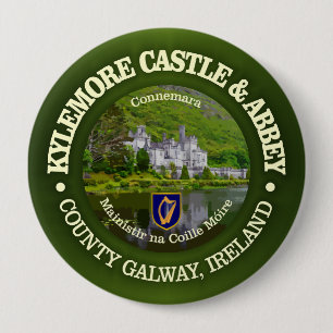 Badge Rond 10 Cm Kylemore Castle & Abbaye (e)