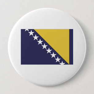 Badge Rond 10 Cm La Bosnie Herzgovina
