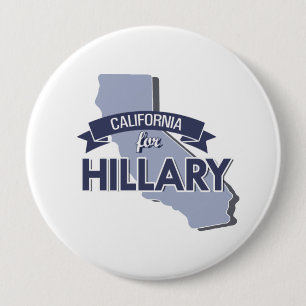 BADGE ROND 10 CM LA CALIFORNIE POUR HILLARY