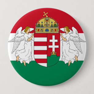 Badge Rond 10 Cm La Hongrie, Hongrie