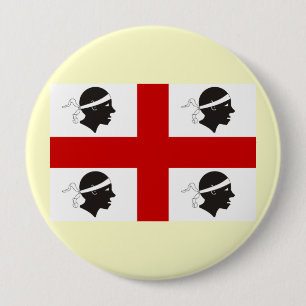 Badge Rond 10 Cm La Sardaigne, Italie