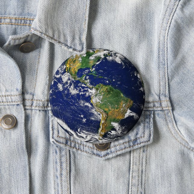 Badge Rond 10 Cm La terre | de planète (En situation)