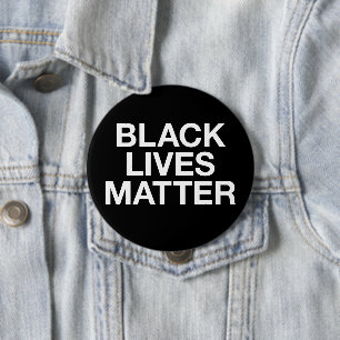 Badge Rond 10 Cm La vie noire importe