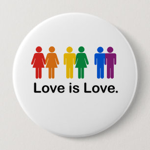 Badge Rond 10 Cm L'amour est amour