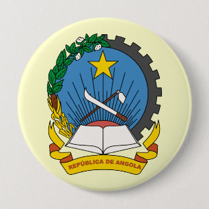 Badge Rond 10 Cm L'Angola, Angola