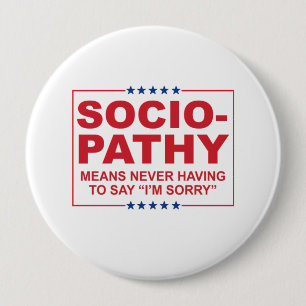 Badge Rond 10 Cm L'Anti-Atout - asocialité - ne devant jamais
