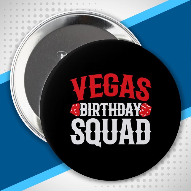Badge Rond 10 Cm Las Vegas Birthday (Créateur téléchargé)