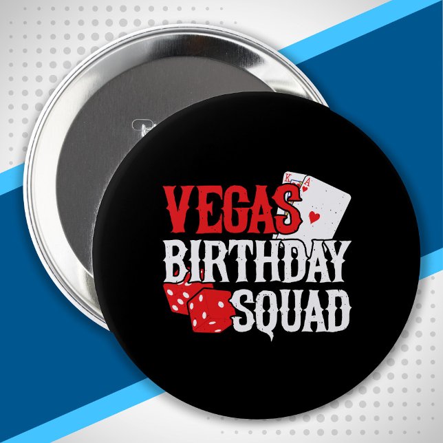 Badge Rond 10 Cm Las Vegas Birthday (Créateur téléchargé)