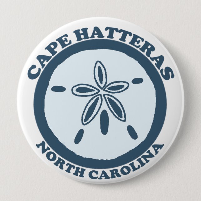 Badge Rond 10 Cm Le Cap Hatteras. (Devant)