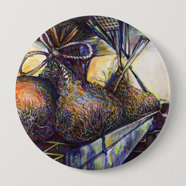 Badge Rond 10 Cm Le destin hurlant de la vie (Devant)