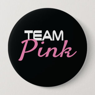 Badge Rond 10 Cm Le genre noir de rose d'équipe indiquent le bouto