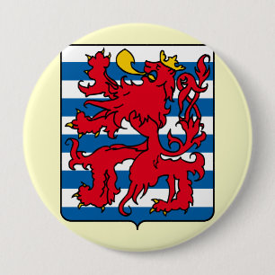 Badge Rond 10 Cm Le Luxembourg, Belgique