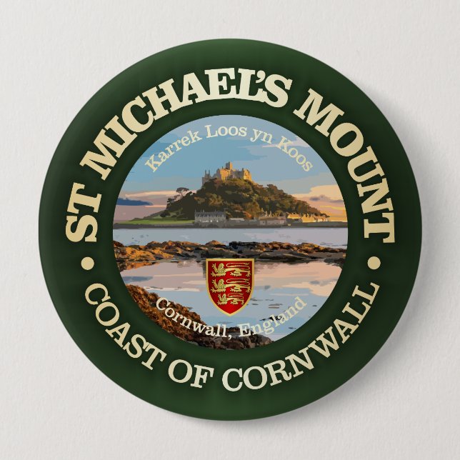Badge Rond 10 Cm Le Mont Saint-Michel (Devant)