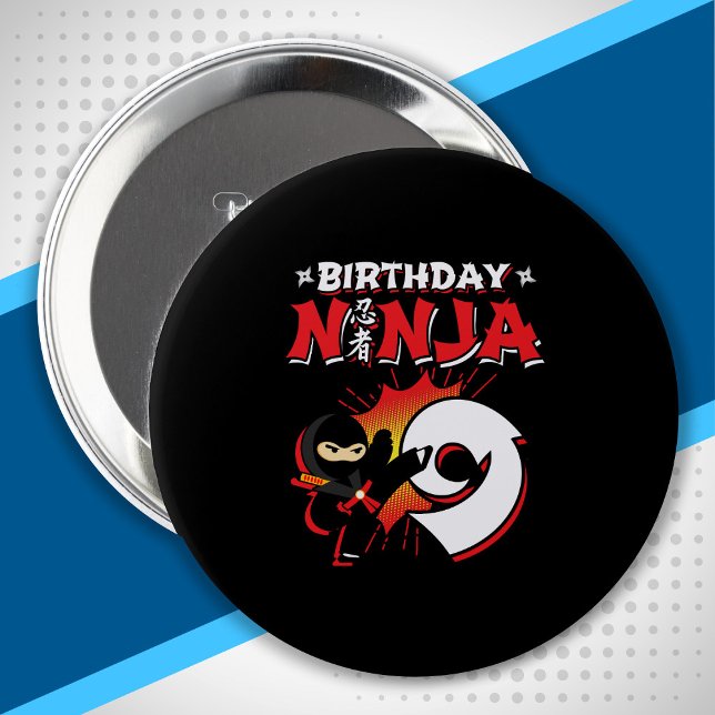 Badge Rond 10 Cm Le poison de Ninja Birthday (Créateur téléchargé)