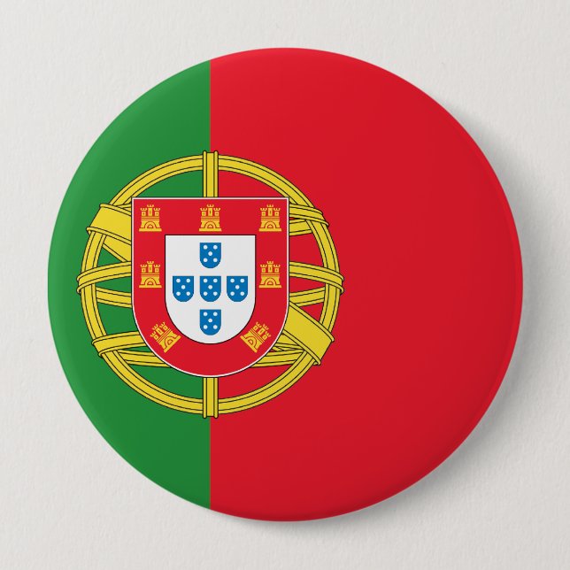 Badge Rond 10 Cm Le Portugal (Devant)
