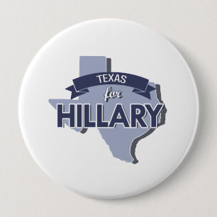 BADGE ROND 10 CM LE TEXAS POUR HILLARY - .PNG
