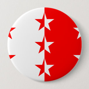 Badge Rond 10 Cm Le Valais, Suisse