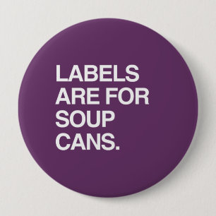 BADGE ROND 10 CM LES ÉTIQUETTES SONT POUR DES BOÎTES DE SOUPE