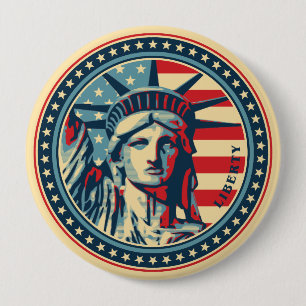 Badge Rond 10 Cm Liberté pour tous !