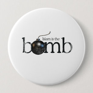 Badge Rond 10 Cm L'Islam est la bombe Faded.png