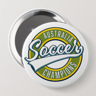 Badge Rond 10 Cm Logo des champions de football d'Australie.