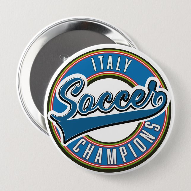 Badge Rond 10 Cm Logo des champions espagnols du football. (Devant & derrière)