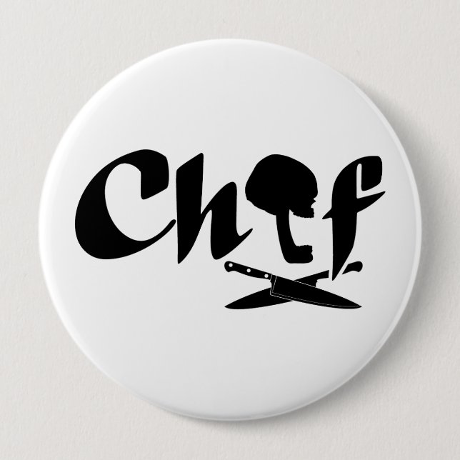 Badge Rond 10 Cm Logo du chef (Devant)