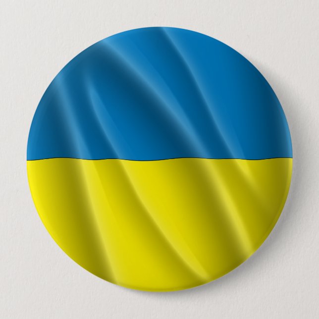 BADGE ROND 10 CM L'UKRAINE (Devant)