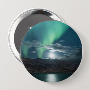 Badge Rond 10 Cm Lumière du Nord