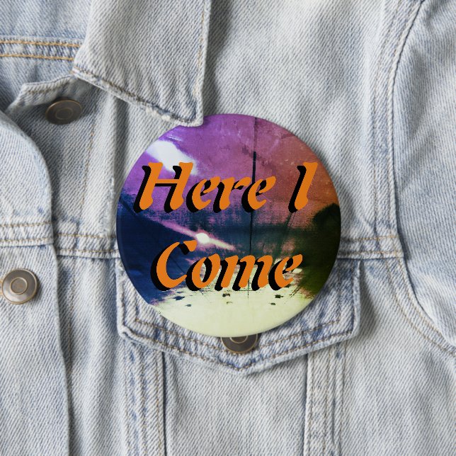 Badge Rond 10 Cm Lumières Stardom (En situation)