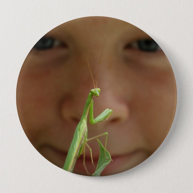 Badge Rond 10 Cm Mantis religiosa (Devant)