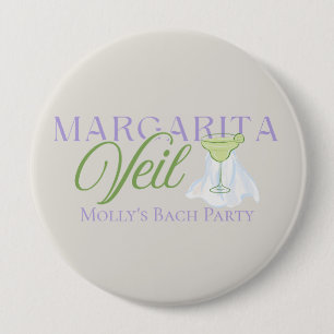 Badge Rond 10 Cm Margarita Veil - Fun Bachelorette Party