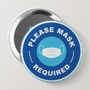 Badge Rond 10 Cm Masque requis