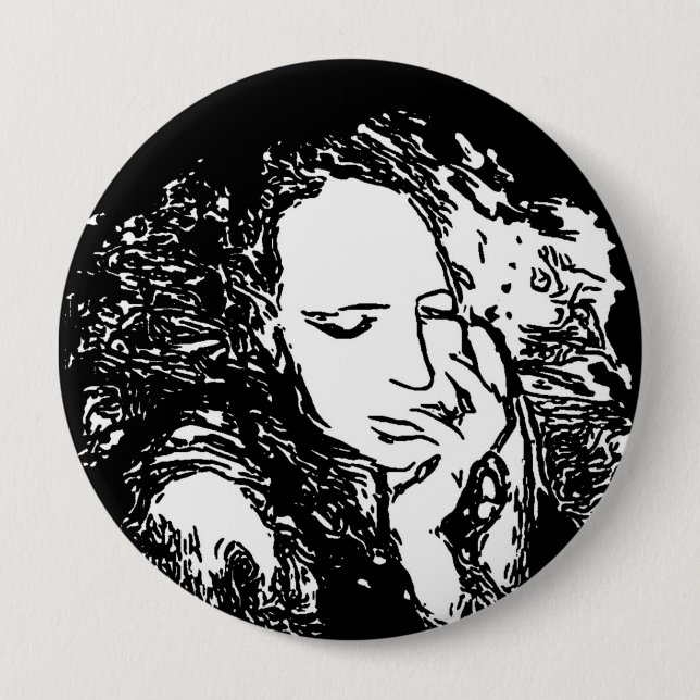 Badge Rond 10 Cm Mauvaise habitude (Devant)