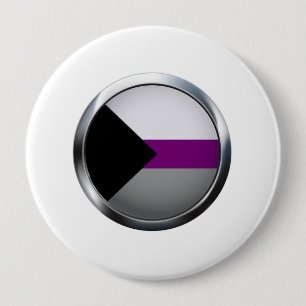 BADGE ROND 10 CM MÉDAILLON DE DEMISEXUAL