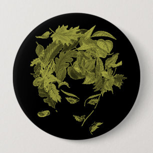 Badge Rond 10 Cm Mère Nature