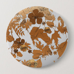 Badge Rond 10 Cm Mes fleurs de jardin III