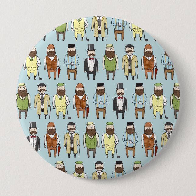 Badge Rond 10 Cm Messieurs (Devant)