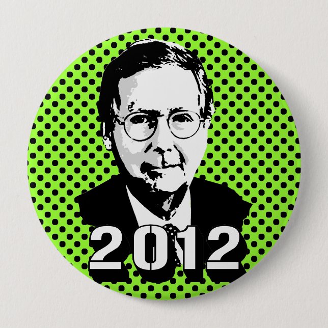 Badge Rond 10 Cm Mitch Mcconnell 2012 (Devant)