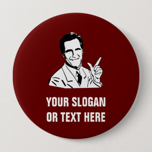 Badge Rond 10 Cm Mitt Romney parlant