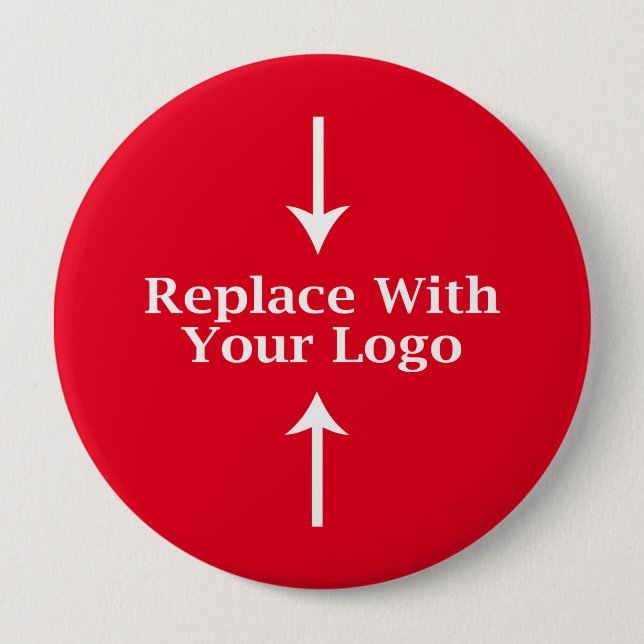 Badge Rond 10 Cm Modèle de bouton de logo d'affaires (Devant)