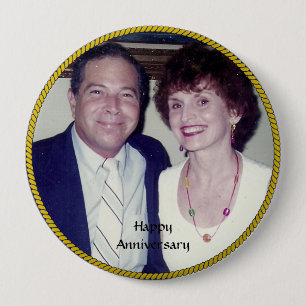 Badge Rond 10 Cm Modèle photo de l'anniversaire